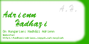 adrienn hadhazi business card